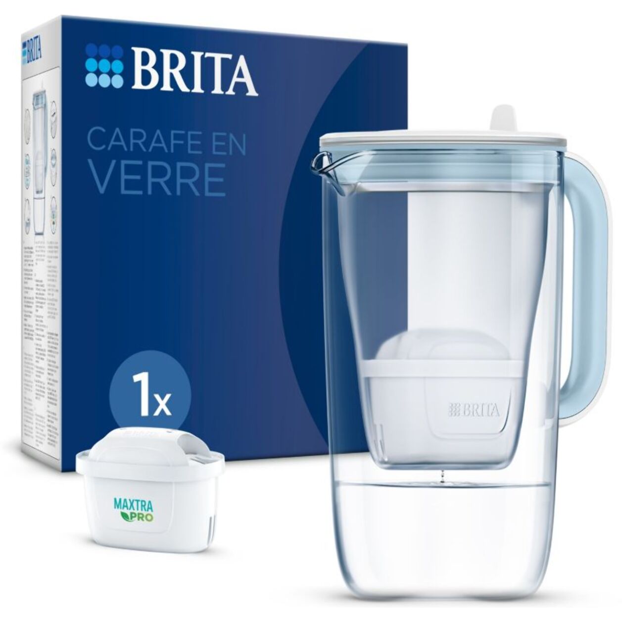 Carafe filtrante BRITA en verre model one