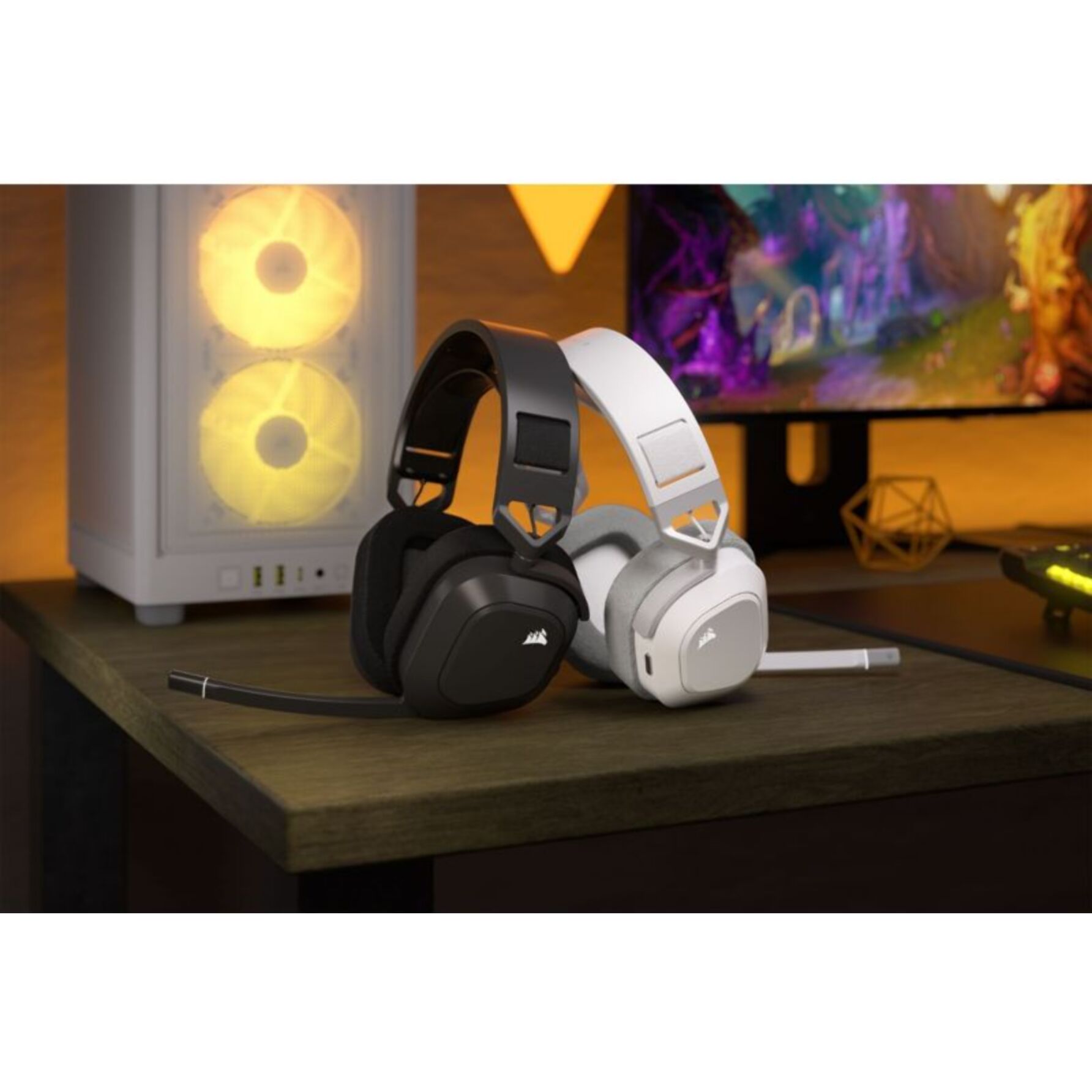 Casque gamer CORSAIR HS80 MAX Wireless blanc