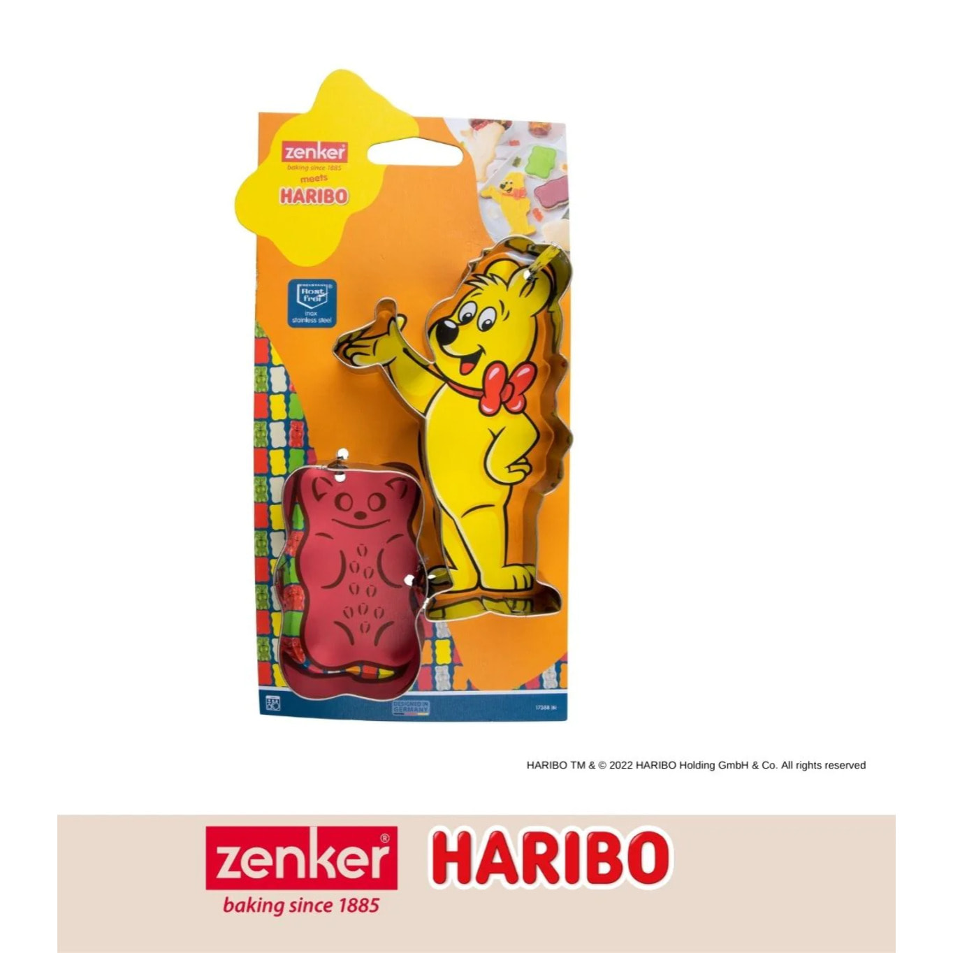 Lot de 2 emporte-pièces nounours Zenker par Haribo