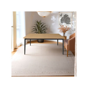 Table extensible L. 200/300 cm plateau placage bois de frêne - ISEO