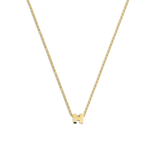 Collana Personalized Single Letter Argento Placcato Oro