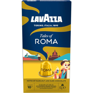 Tales Of Roma x10.  Capsules compatibles Nespresso en aluminium