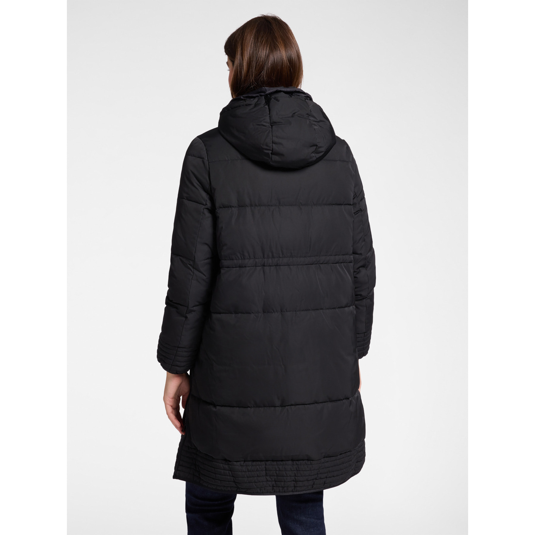 Elena Mirò - Parka trapuntato con cappuccio - Nero