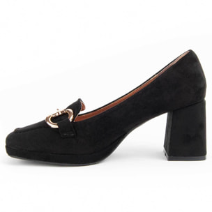 Zapato De Tacón - Negro - Altura: 7 Cm