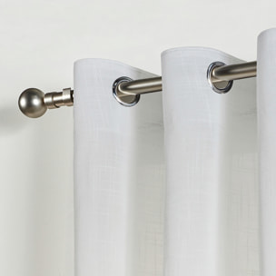 Rideau LINUM XXL à oeillets Blanc