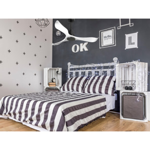 Ventilador de techo Reversible Termostato Wifi Motor DC Techos Inclinados Mando a Distancia Adaptador 2/3 Aspas Hypersilence Memoria VirginD132C0467173 PURLINE