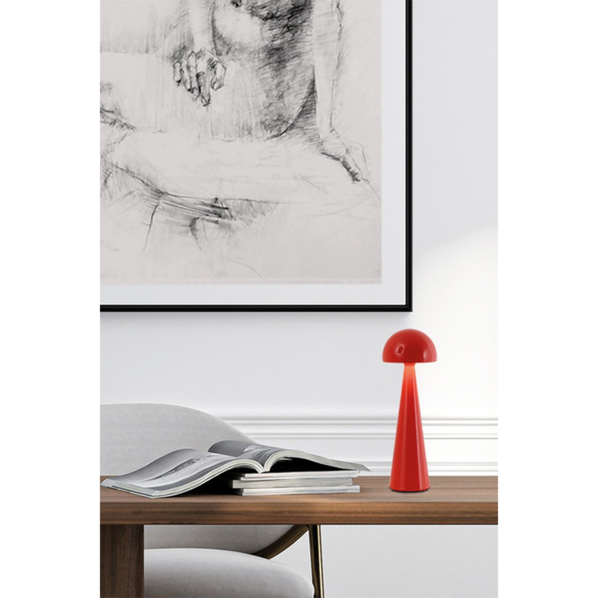 NINÌ Lampada portatili Rosso
