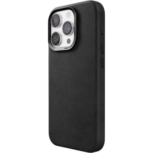 Coque WOODCESSORIES iPhone 15 Pro Max Cuir noir