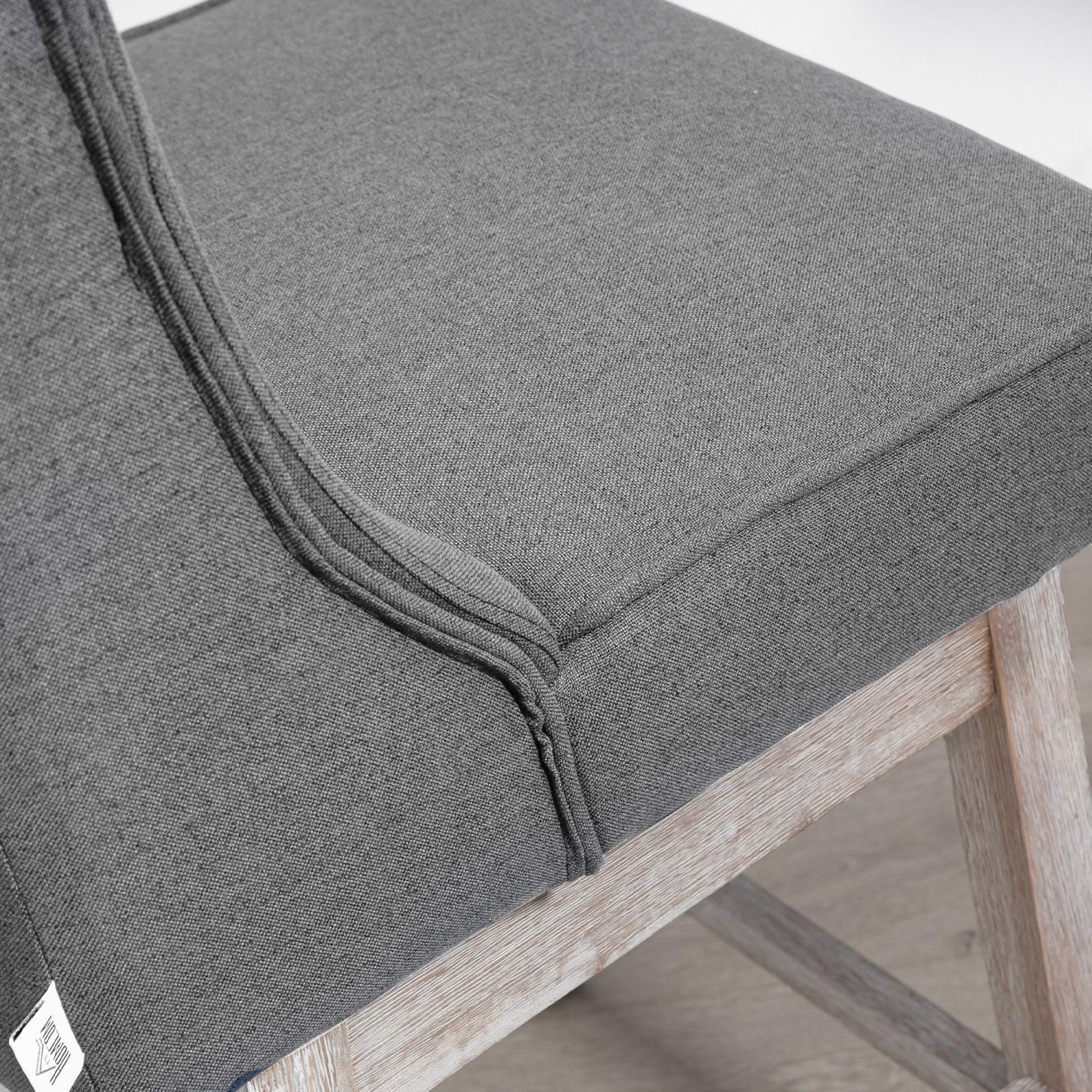 Juego de 2 Taburetes de Bar con Respaldo, Giratorios 180°, Taburetes Altos de Cocina con Reposapiés, Patas de Madera, para Salón, Comedor, Gris