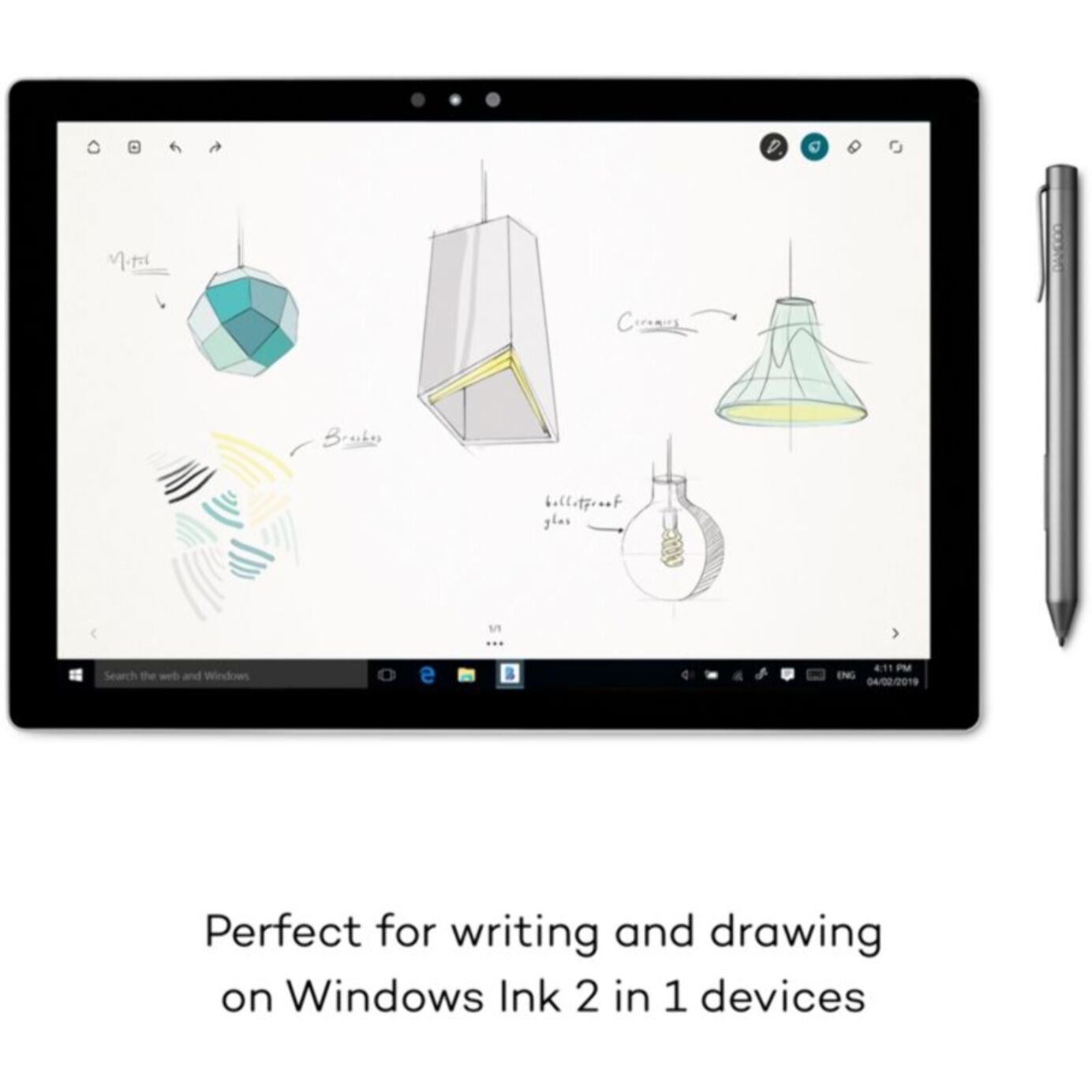 Stylo numérique WACOM BAMBOO INK Plus Noir Stylus