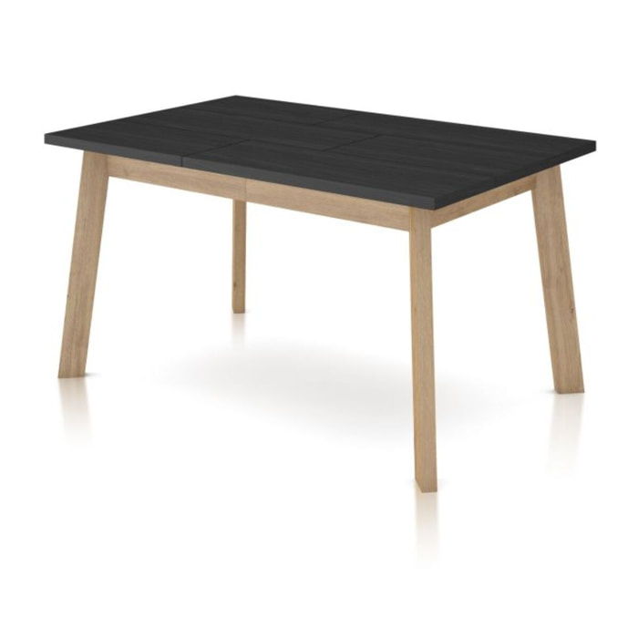 Mesa de comedor Naira 140 Negro Roble