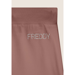 Pantaloni 7/8 con Risvolto e Strass