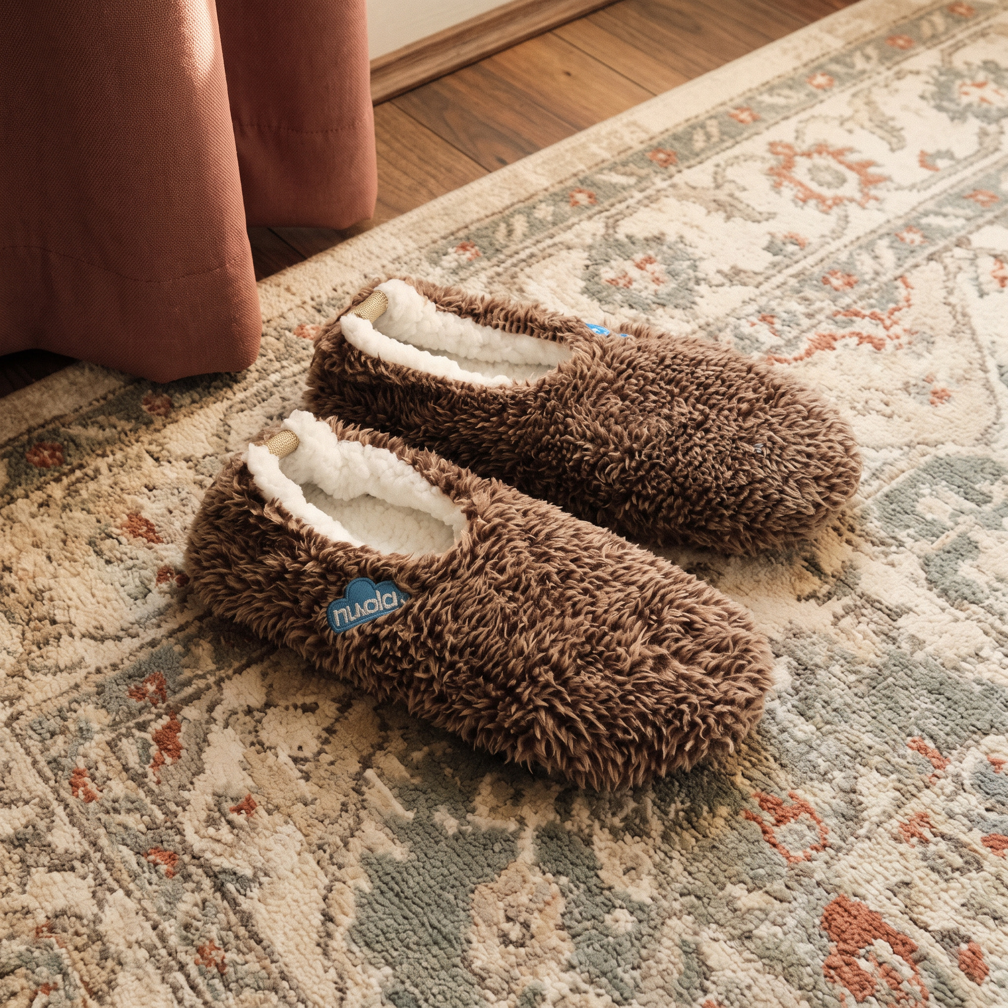 Zapatilla de estar por casa ,Polar Suela de Tela.