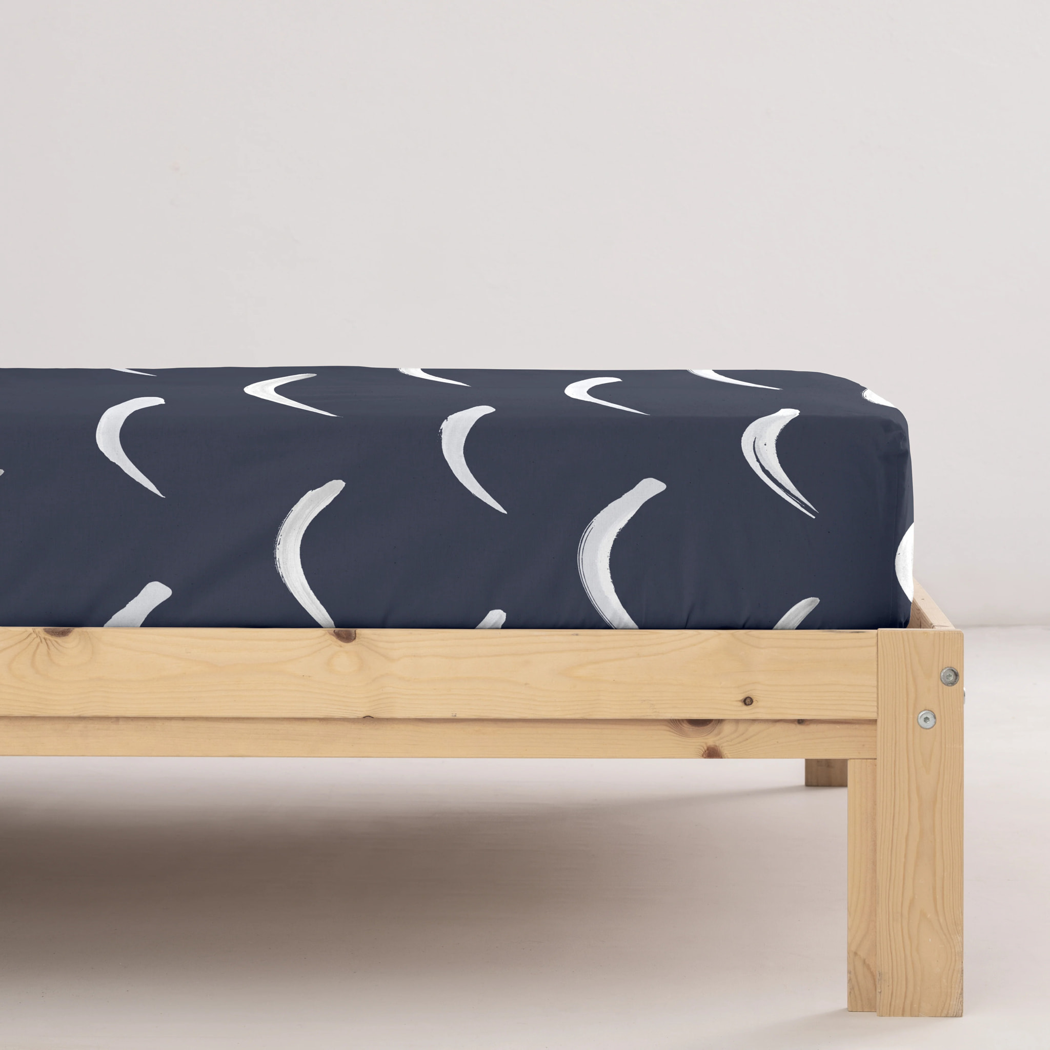Drap-housse percale 200 fils Calella Bleu