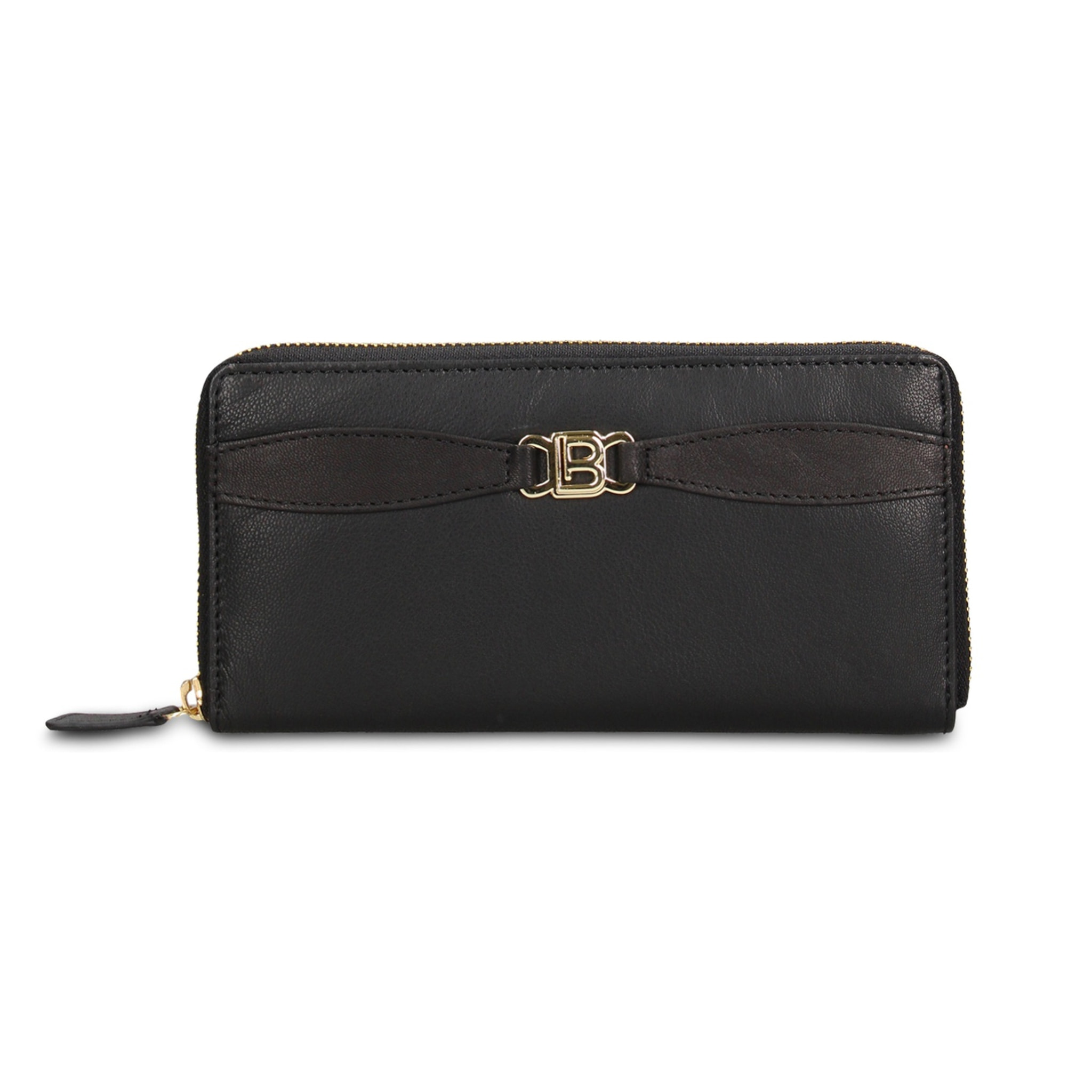 Portafoglio donna in vera pelle - Modello Eridana Plus - Con zip - 19.0 x 9.5 x 2.0 cm