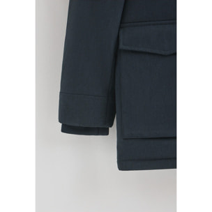 Parka Mitte blu marino con logo Polo Club