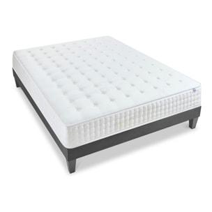 Ensemble Matelas Memoire de forme Vendome avec sommier en bois