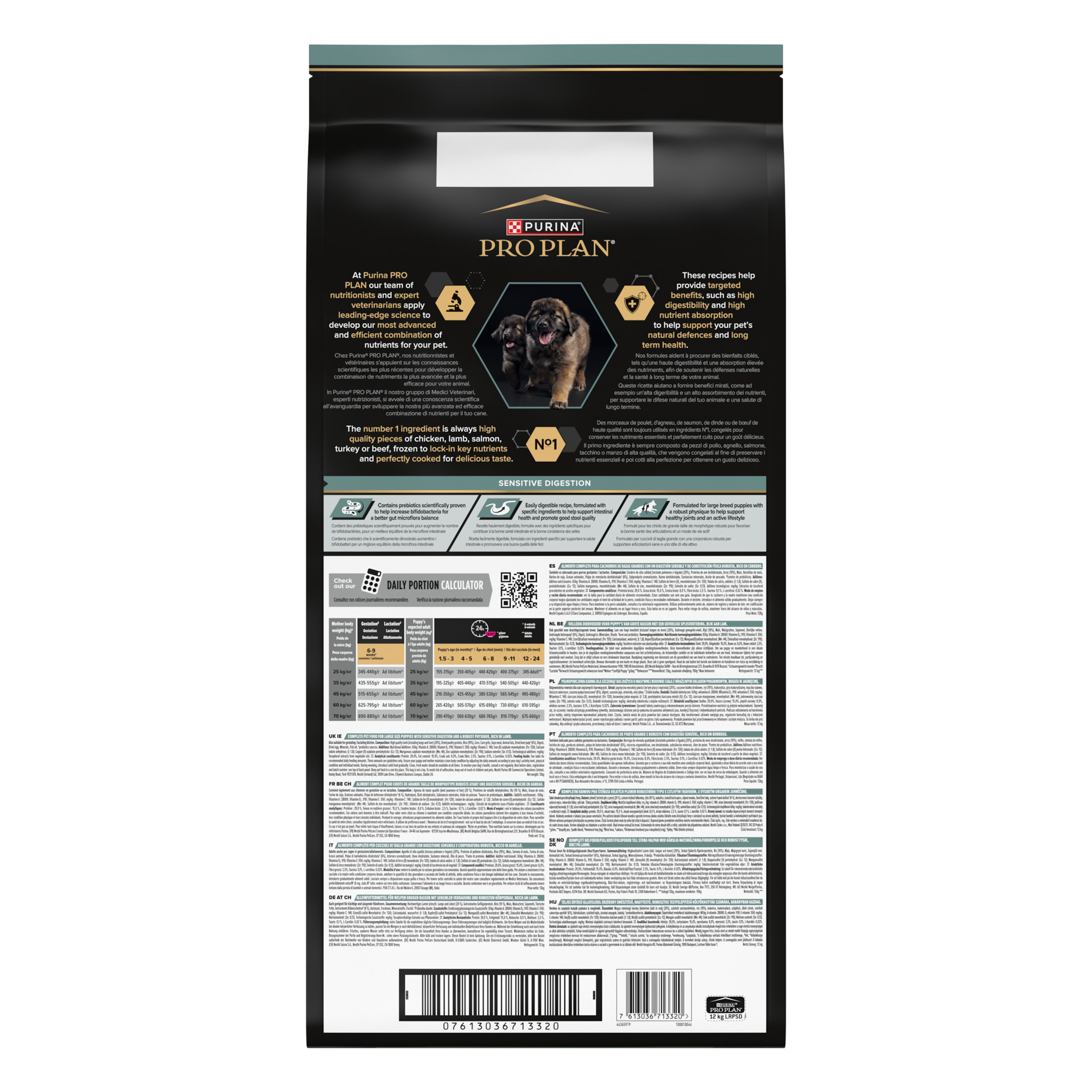 PURINA PRO PLAN Large Puppy Robust Sensitive Digestion - Riche en agneau