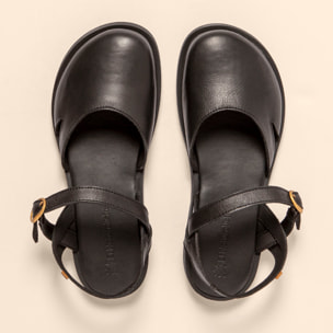 Sandalias N5874 SOFT NAPPA BLACK/ ARENISCA color Black