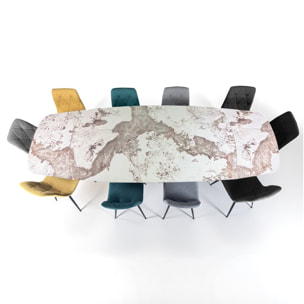 Tomasucci Table extensible CLEFT EVO ONICE MARBLE - GRIS