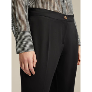 Elena Mirò - Pantalones Capri de tejido sostenible - Negro