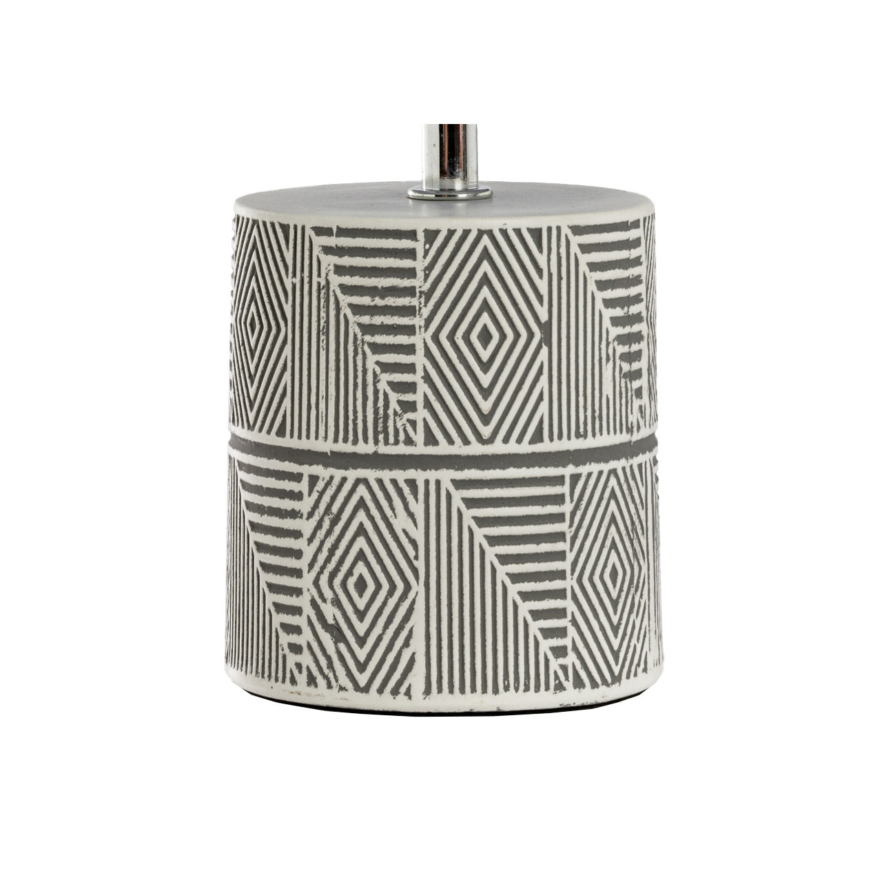 Lampada Da Tavolo Comodino Ricaricabile Accensione On/Off Modello Rodi Grigio