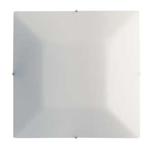 Plafoniera OSIRIDE in vetro bianco 50x50 cm.