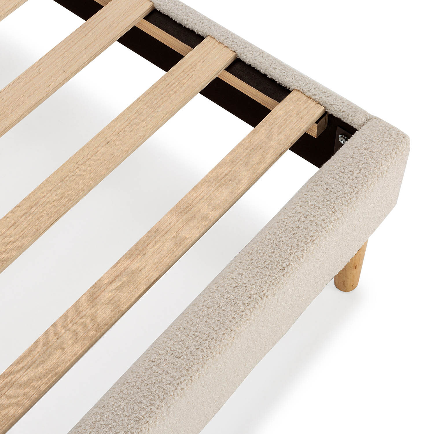 Base tapizada + cabecero Niebla Beige