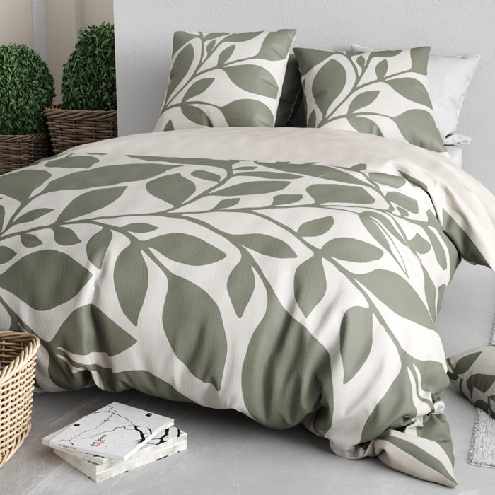 Parure housse de couette 3pcs 100% coton 57 fils nais