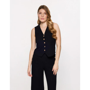 Top Chaleco Negro - Chai II