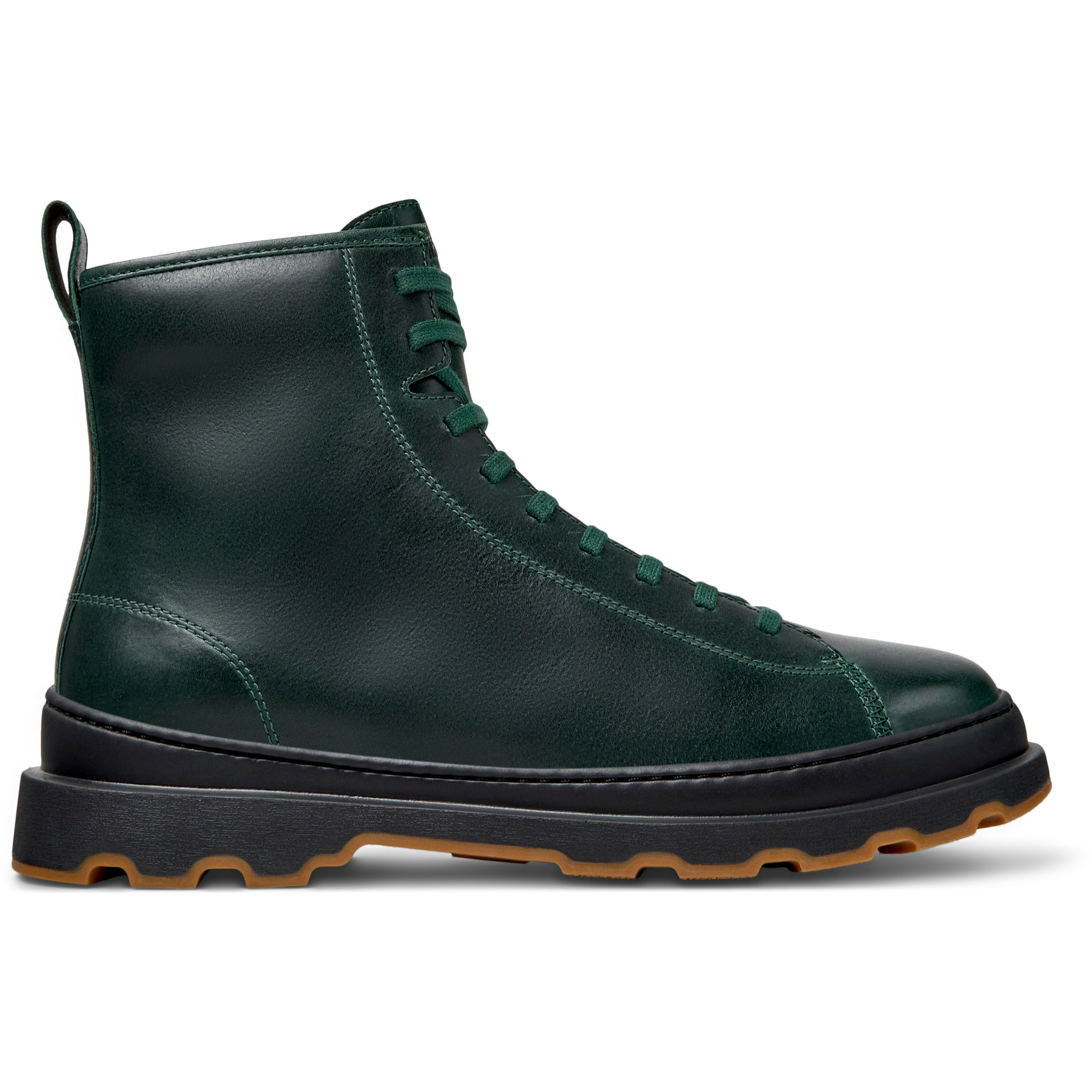 Botines - CAMPER Brutus+ - Verde - Cuero liso