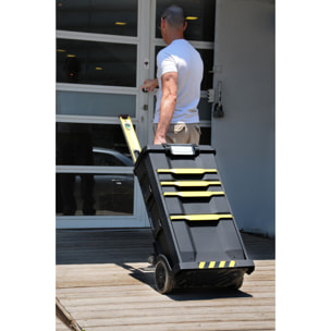 Servante modulaire d'atelier 3 en 1 avec bac profond pour electroportatif