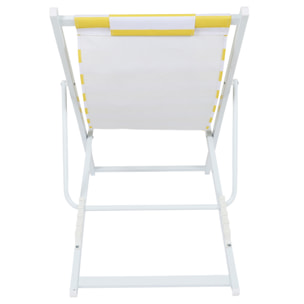 Chilienne Metal Rayures Jaunes - Lot De 4