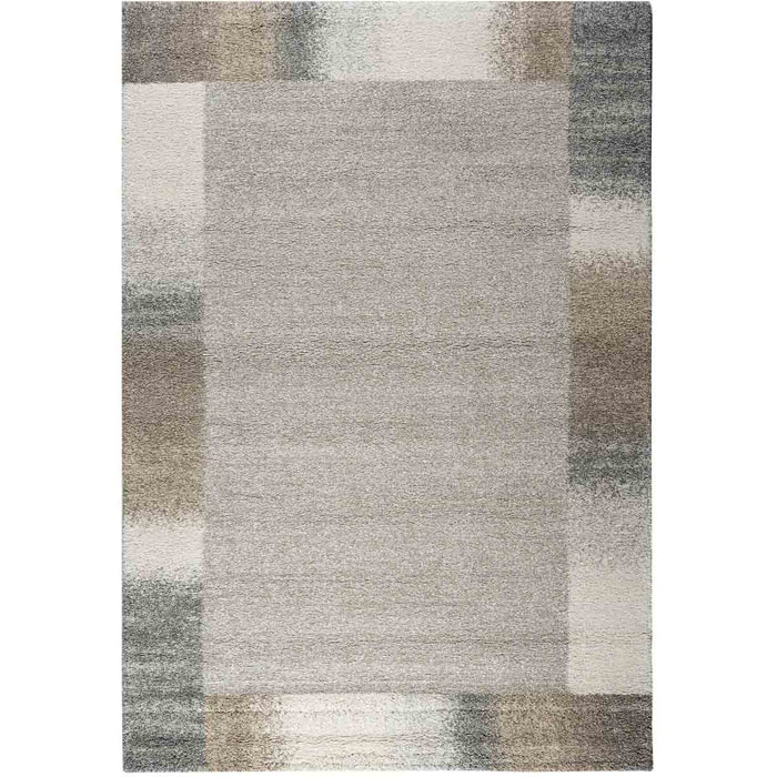 Tappeto Moderno Beige Disegno Con Cornice