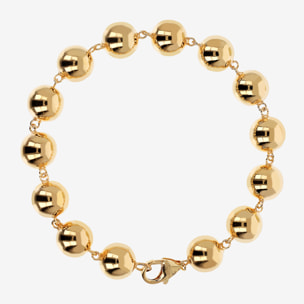 Bracciale a Maxi Bead in Argento 925 placcato Oro Giallo 18Kt