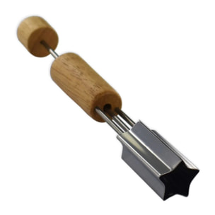 Coupe légumes coupe fromage petit cœur ou étoile 16 cm Fackelmann Nature