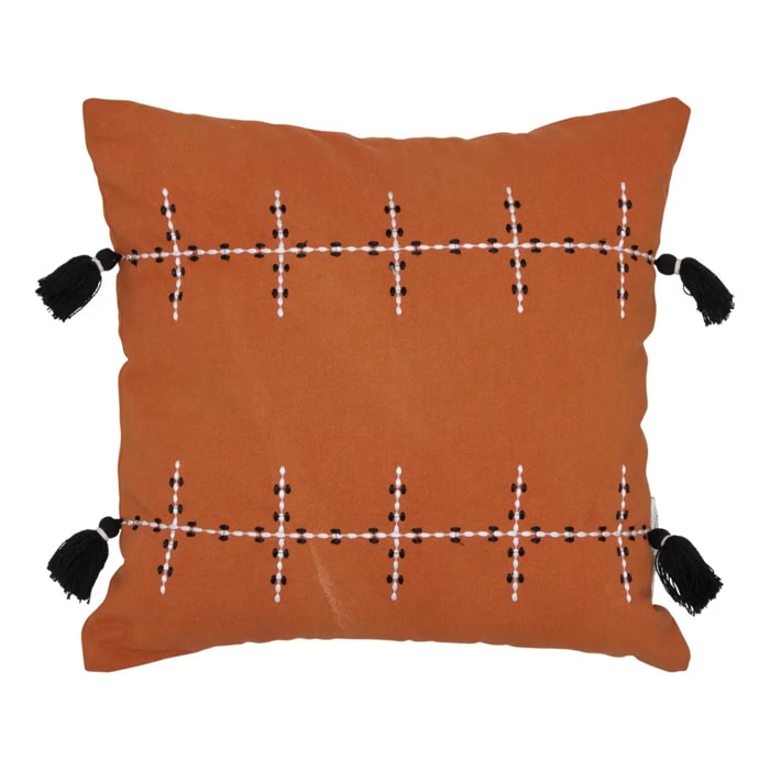 Coussin Mira 40x40cm terracotta