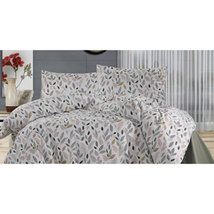 Parure housse de couette et taie(s) oreiller 100% Coton