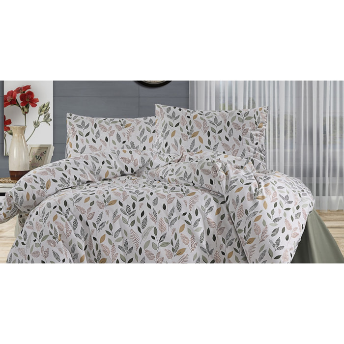 Parure housse de couette et taie(s) oreiller 100% Coton