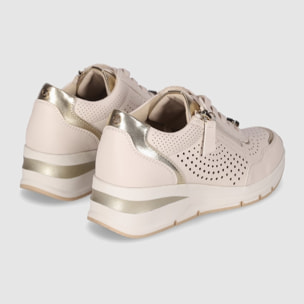 Deportivos - Beig - Tacón: Bajo