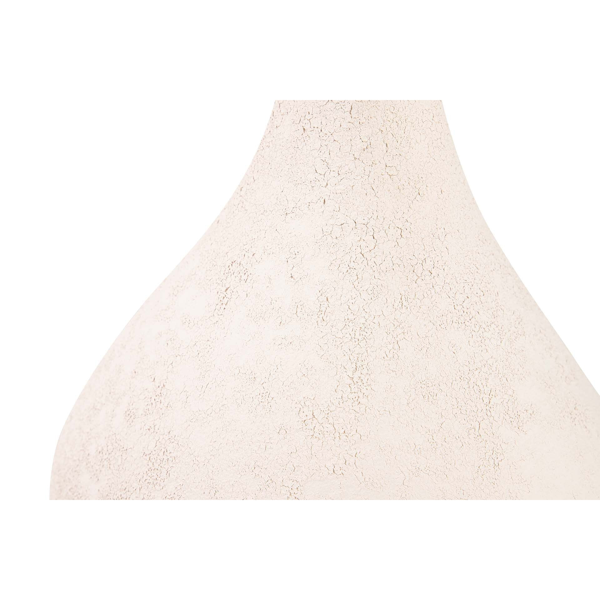 Florero Ceramica Beige 25x20x42 Cm