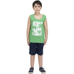 Traje de playa infantil sin mangas.