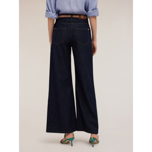 Motivi - Jeans wide leg blue rinse - Blu