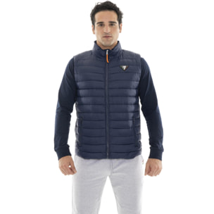 Piumino da uomo smanicato con zip invernale "Basic"