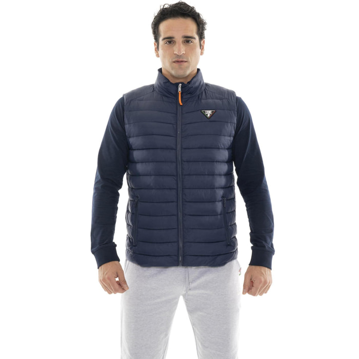 Piumino da uomo smanicato con zip invernale "Basic"