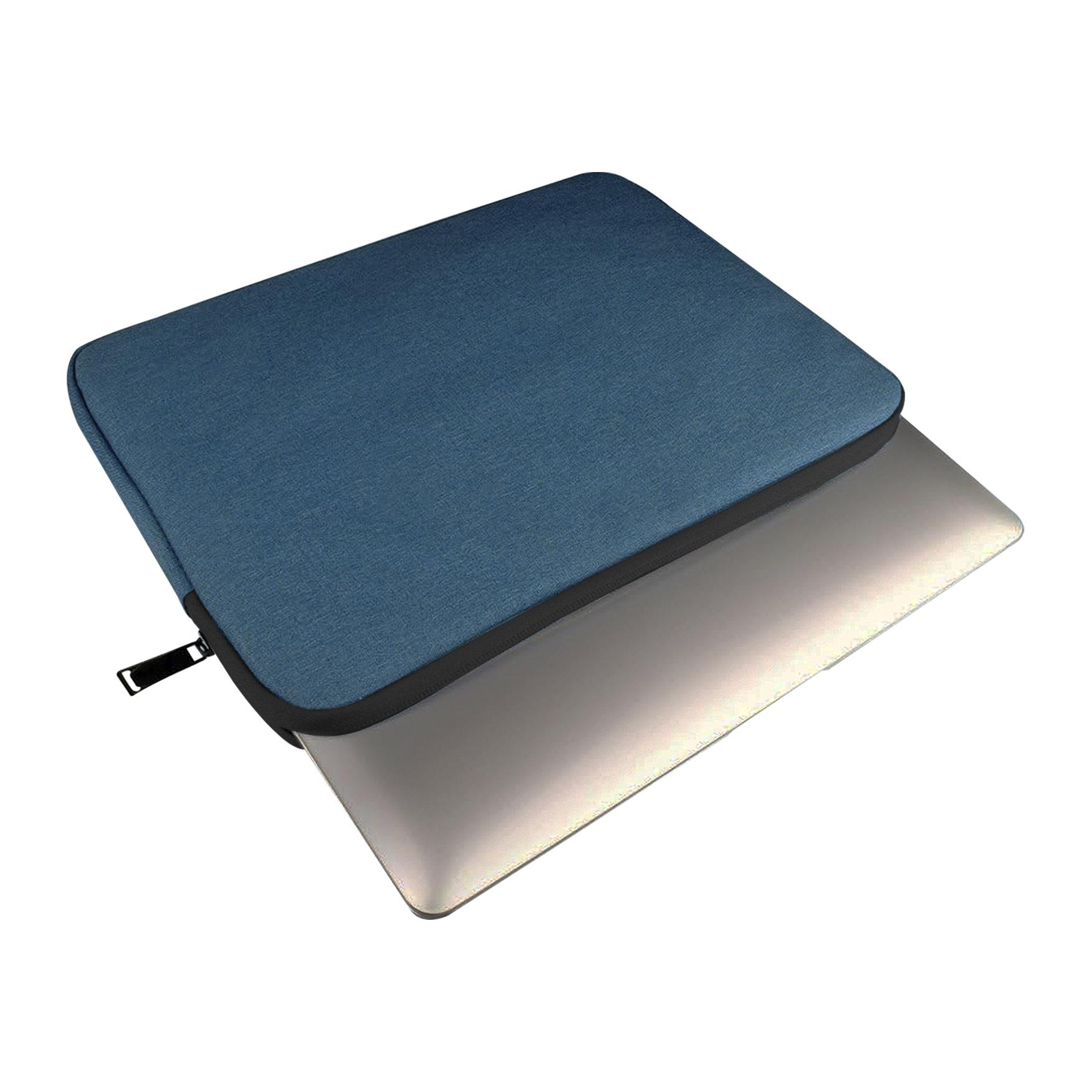 DAM Funda de neopreno universal para tablet de 12 pulgadas. Acabado terciopelo con tratamiento deperlante hidrófugo. Cierre de cremallera. 23x2,5x32 Cm. Color: Azul Petróleo