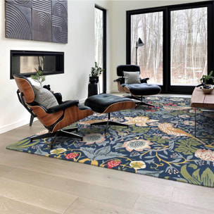 Tapis salon et chambre fait à la main en laine motif floral OLHA