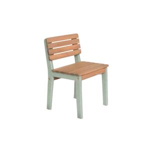 Chaise bois pour enfant intérieur/extérieur, salon de jardin enfant bois d'acacia (lot de 2) CAROLINE