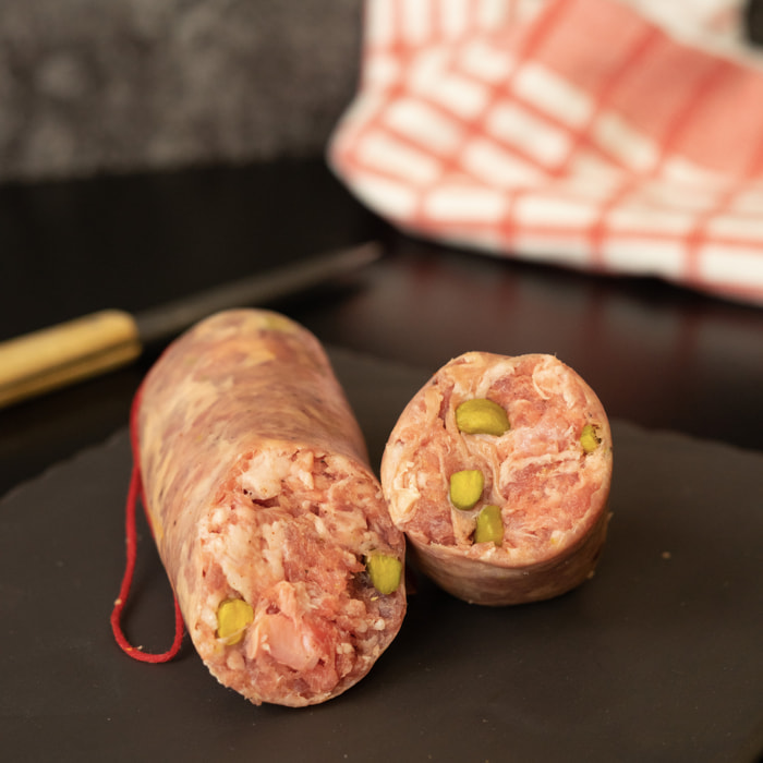 2 Saucissons lyonnais pistaché individuel - 2x330g - France