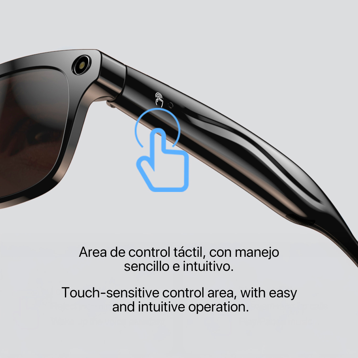 Gafas inteligentes XK OEN PRO. Con cámara de 2MPX, traductor Ai en tiempo real, asistente de voz, control de música y llamadas.